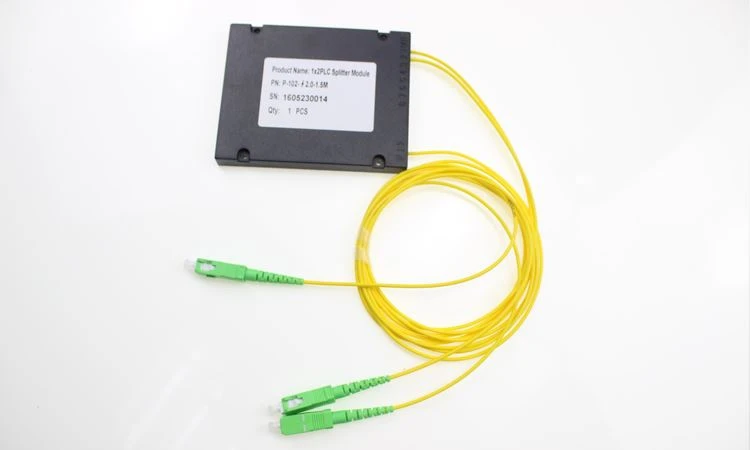 1X2 PLC optik tolali splitter