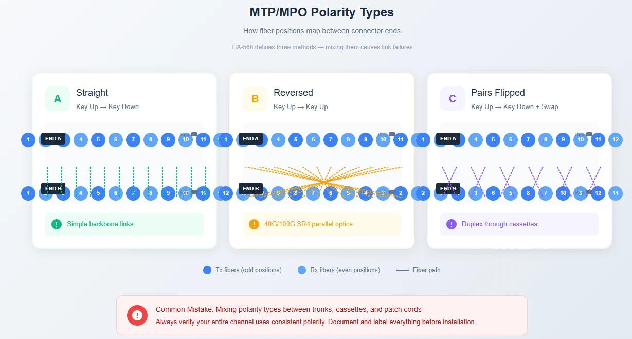 MTP/MPO polarity methods MTP/MPO polarity methods