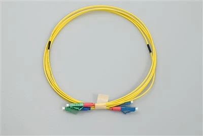 Fiber Optic Patch Cord Lc apc to lc upc Duplex Yellow
